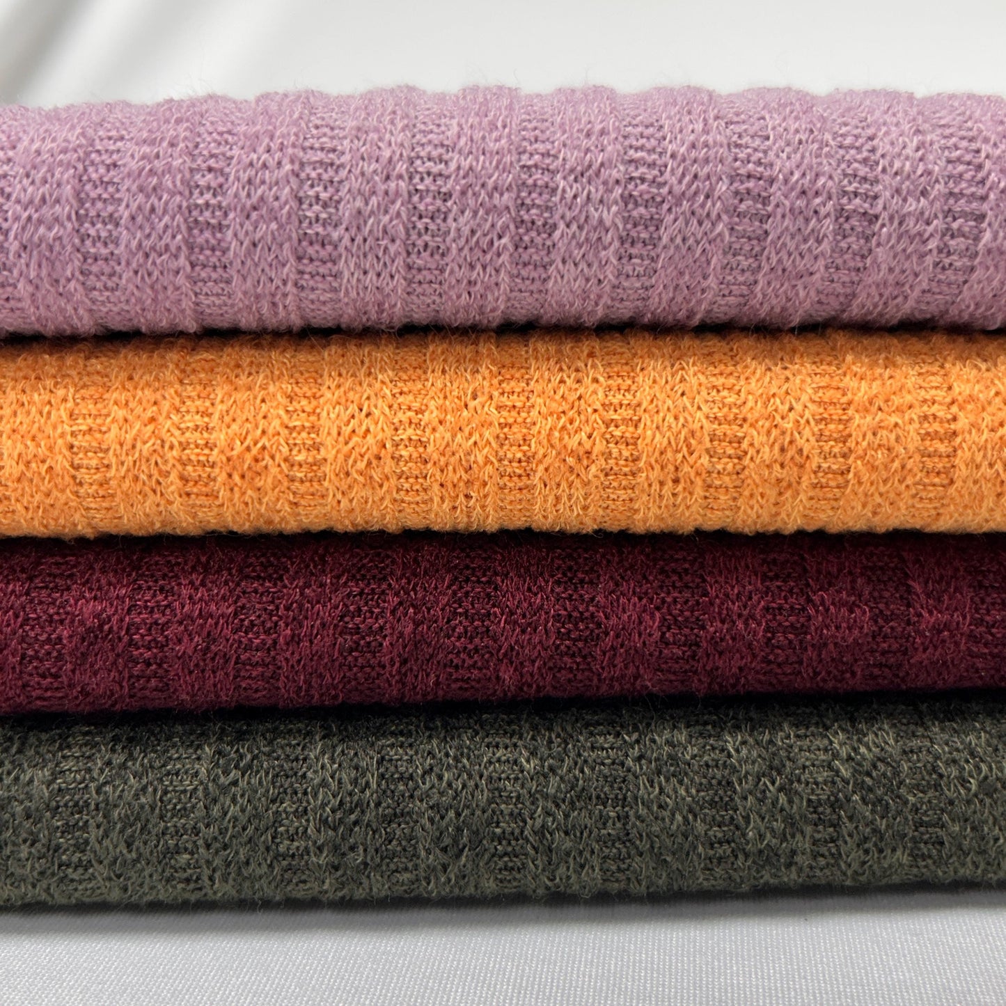 Mirr Rib Stripe Pattern.60" width. Fabric By The Yard.  fall winter fabric. soft Color Textured Fabric by the yard.