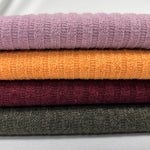 Mirr Rib Stripe Pattern.60" width. Fabric By The Yard.  fall winter fabric. soft Color Textured Fabric by the yard.